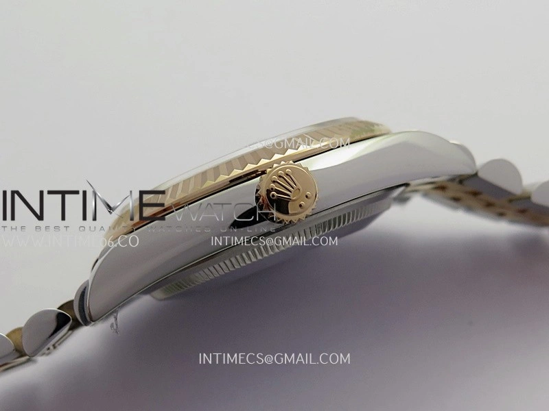 DateJust 36mm 126231 SS RG V2 QF 1:1 Best Edition Gray Dial Roman Marker On SS RG Jubilee Bracelet SH3235
