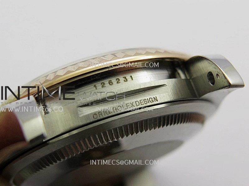 DateJust 36mm 126231 SS RG V2 QF 1:1 Best Edition Gray Dial Roman Marker On SS RG Jubilee Bracelet SH3235