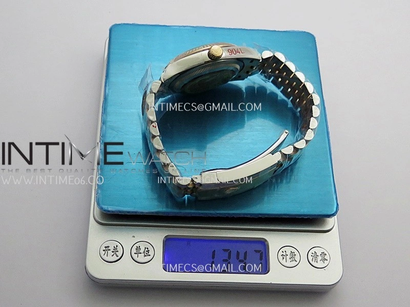 DateJust 36mm 126231 SS RG V2 QF 1:1 Best Edition Gray Dial Stick Marker On SS RG Jubilee Bracelet SH3235