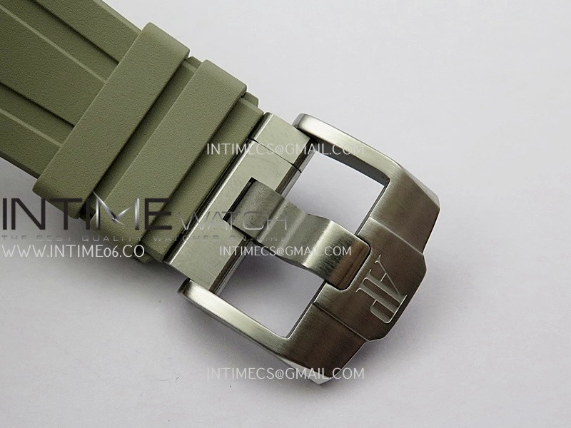 Royal Oak Offshore 43mm 26420 Ceramic Bezel SS APSF 1:1 Best Edition Light Brown Dial On Gray Rubber Strap SA4401 Super Clone