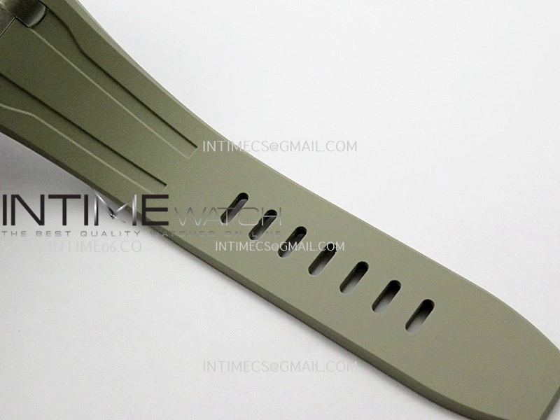 Royal Oak Offshore 43mm 26420 Ceramic Bezel SS APSF 1:1 Best Edition Light Brown Dial On Gray Rubber Strap SA4401 Super Clone