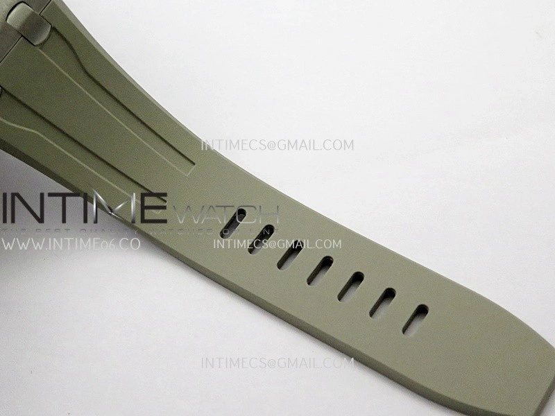 AP ROO 43mm 26420 Ceramic Bezel SS APSF 1:1 Best Edition Light Brown Dial On Gray Rubber Strap Super Clone SA4401