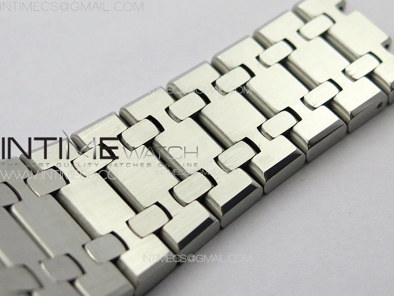 Royal Oak 41mm 15400 SS APSF 1:1 Best Edition Silver Textured Dial on SS Bracelet A3120 Super Clone V3