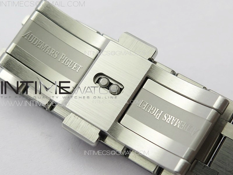 Royal Oak 41mm 15400 SS APSF 1:1 Best Edition Silver Textured Dial on SS Bracelet A3120 Super Clone V3