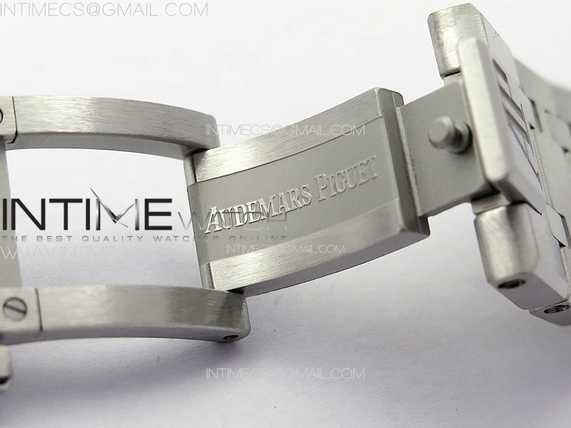 Royal Oak 41mm 15400 SS APSF 1:1 Best Edition Silver Textured Dial on SS Bracelet A3120 Super Clone V3