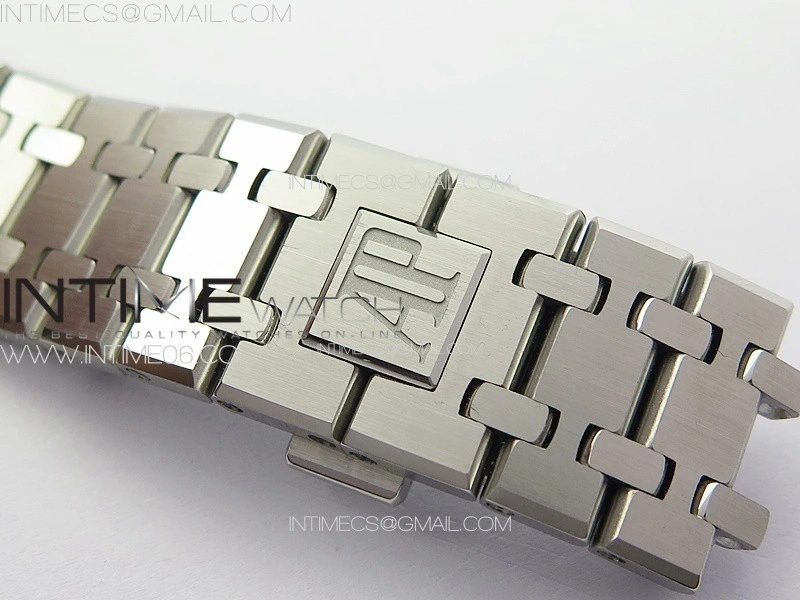 Royal Oak 41mm 15400 SS APSF 1:1 Best Edition Silver Textured Dial on SS Bracelet A3120 Super Clone V3