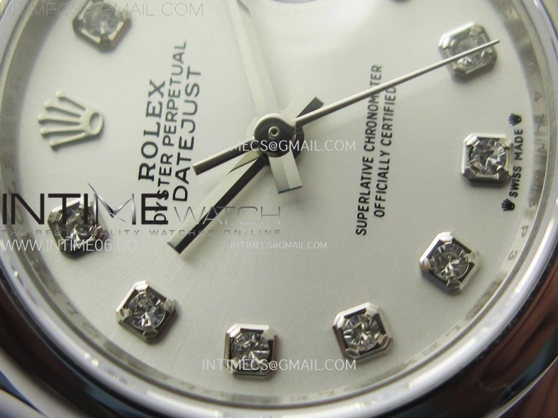 Datejust 28mm 279166 Smooth Bezel SS APSF Best Edition White MOP Dial Crystals Markers on SS Jubilee Bracelet NH05