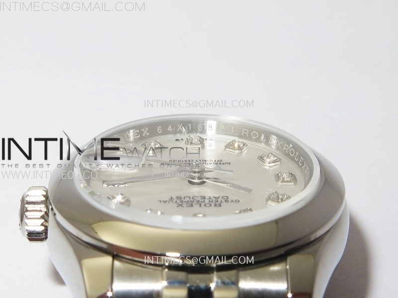 Datejust 28mm 279166 Smooth Bezel SS APSF Best Edition White MOP Dial Crystals Markers on SS Jubilee Bracelet NH05
