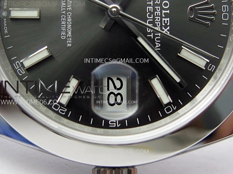 DateJust 41mm 126300 904 SS AR+F V2 1:1 Best Edition Rhodium Dial Sticks Markers on Jubilee Bracelet DD3235