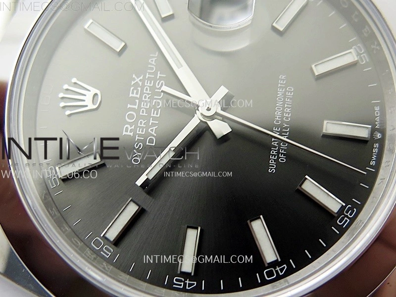 DateJust 41mm 126300 904 SS AR+F V2 1:1 Best Edition Rhodium Dial Sticks Markers on Jubilee Bracelet DD3235