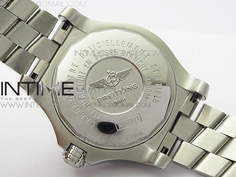 Seawolf 45mm SS B50 1:1 Best Edition SuperLumed Yellow Dial Stick Markers on SS Bracelet A2824