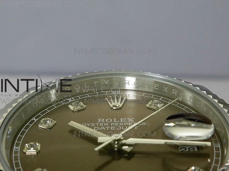 DateJust 41 126334 SS BP 1:1 Best Edition New Version Gray Crystals Markers Dial on Jubilee Bracelet
