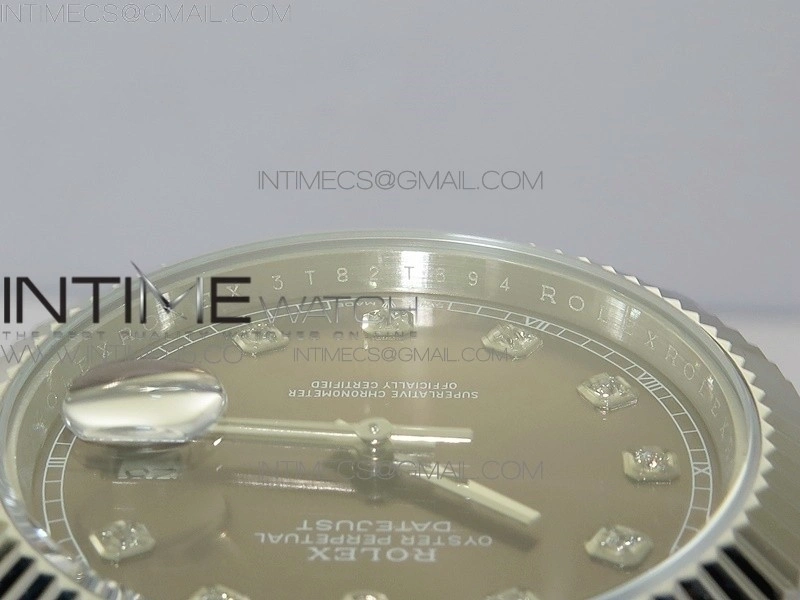 DateJust 41 126334 SS BP 1:1 Best Edition New Version Gray Crystals Markers Dial on Jubilee Bracelet