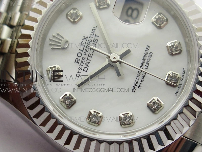 Datejust 28mm 279174 SS BP Best Edition White MOP Crystal Markers Dial on SS Jubilee Bracelet ETA2671