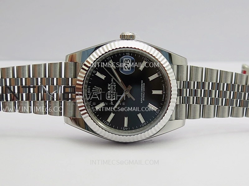 DateJust 41mm 126334 904L SS Clean Plus 1:1 Best Edition Black Dial Stick Marker On Jubilee Bracelet DD3235