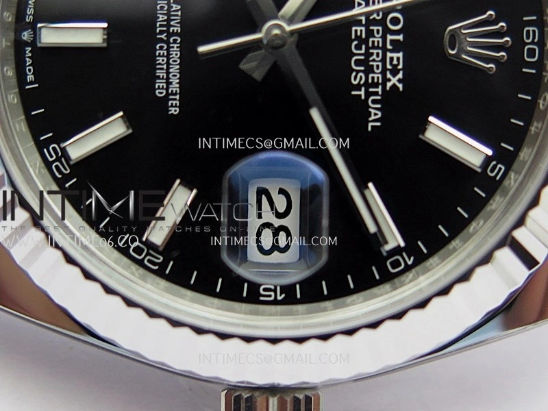 DateJust 41mm 126334 904L SS Clean Plus 1:1 Best Edition Black Dial Stick Marker On Jubilee Bracelet DD3235
