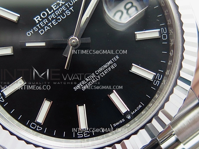 DateJust 41mm 126334 904L SS Clean Plus 1:1 Best Edition Black Dial Stick Marker On Jubilee Bracelet DD3235