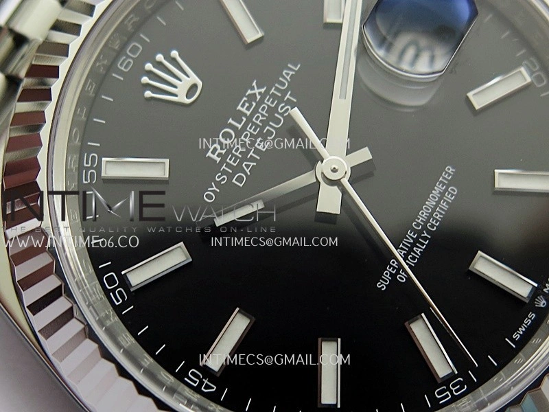 DateJust 41mm 126334 904L SS Clean Plus 1:1 Best Edition Black Dial Stick Marker On Jubilee Bracelet DD3235