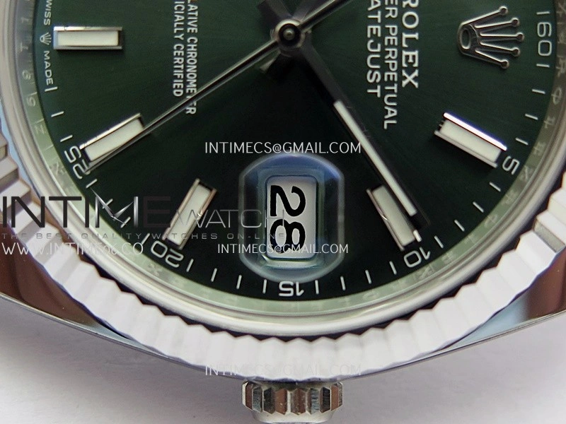 DateJust 41mm 126334 904L SS Clean Plus 1:1 Best Edition Green Dial Stick Marker On Jubilee Bracelet DD3235