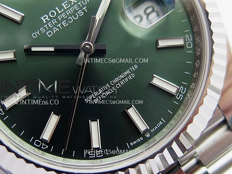 DateJust 41mm 126334 904L SS Clean Plus 1:1 Best Edition Green Dial Stick Marker On Jubilee Bracelet DD3235