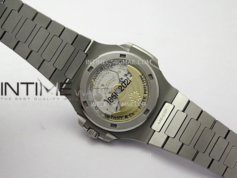 Nautilus 5711 1A SS DDF 1:1 Best Edition Tiffany Blue Textured Dial On SS Bracelet Super Clone 324