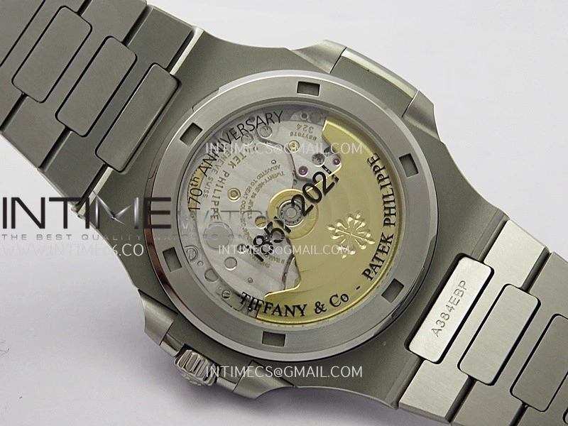 Nautilus 5711 1A SS DDF 1:1 Best Edition Tiffany Blue Textured Dial On SS Bracelet Super Clone 324