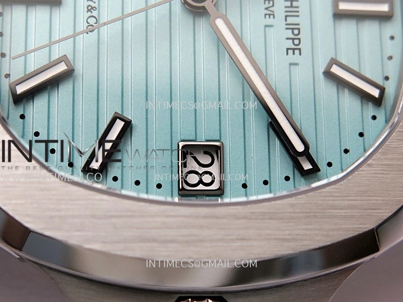 Nautilus 5711 1A SS DDF 1:1 Best Edition Tiffany Blue Textured Dial On SS Bracelet Super Clone 330