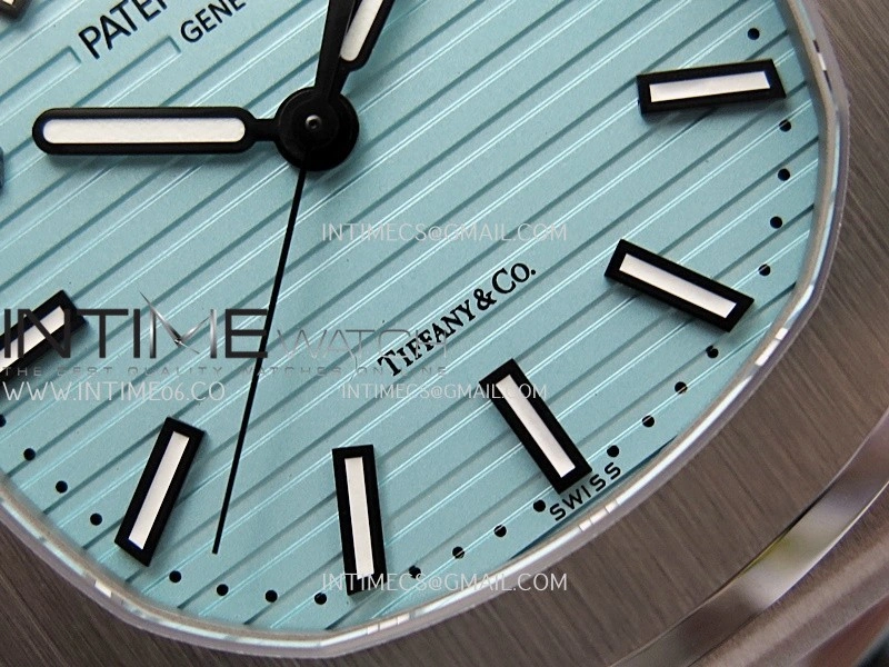 Nautilus 5711 1A SS DDF 1:1 Best Edition Tiffany Blue Textured Dial On SS Bracelet Super Clone 330