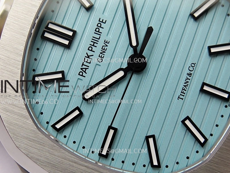 Nautilus 5711 1A SS DDF 1:1 Best Edition Tiffany Blue Textured Dial On SS Bracelet Super Clone 330