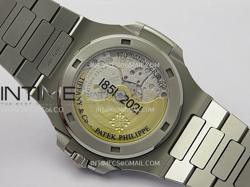 Nautilus 5711 1A SS DDF 1:1 Best Edition Tiffany Blue Textured Dial On SS Bracelet Super Clone 330