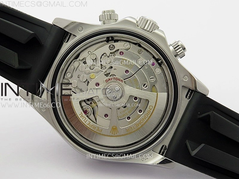 Daytona 126519 904L SS ESF 1:1 Best Edition White MOP Dial Diamonds Markers on Rubber Strap A4131 Mod