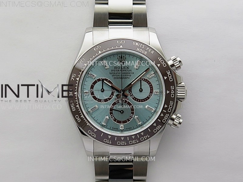 Daytona 126506 904L SS QF 1:1 Best Edition Ice Blue Dial Crystal Marker on 904L SS Bracelet SH4131 V6