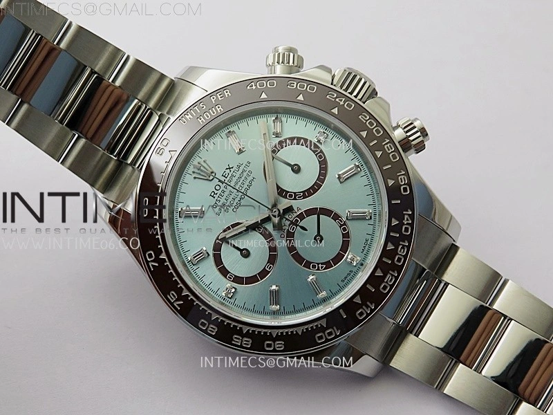 Daytona 126506 904L SS QF 1:1 Best Edition Ice Blue Dial Crystal Marker on 904L SS Bracelet SH4131 V6