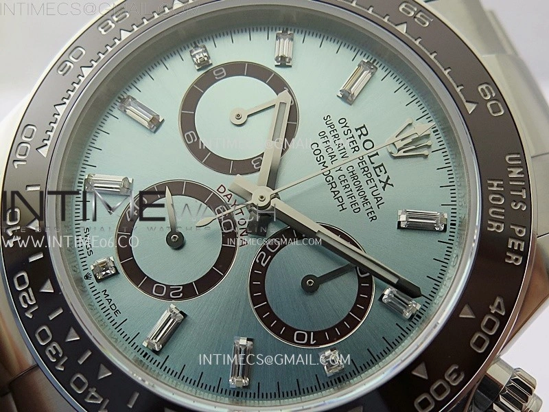 Daytona 126506 904L SS QF 1:1 Best Edition Ice Blue Dial Crystal Marker on 904L SS Bracelet SH4131 V6