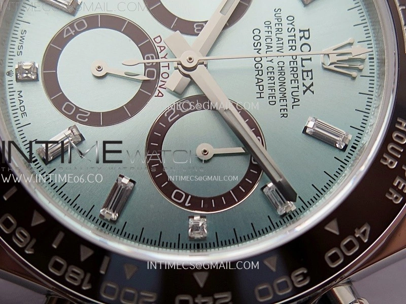 Daytona 126506 904L SS QF 1:1 Best Edition Ice Blue Dial Crystal Marker on 904L SS Bracelet SH4131 V6