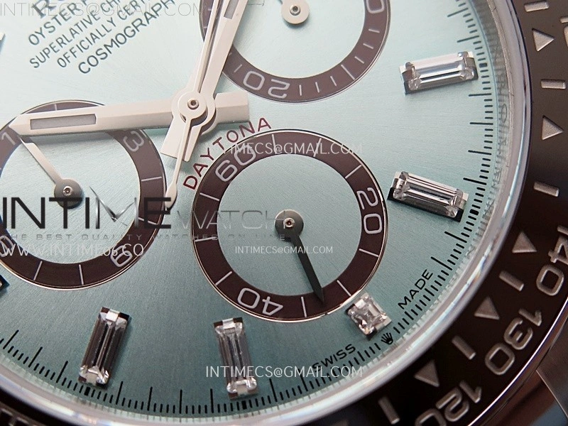 Daytona 126506 904L SS QF 1:1 Best Edition Ice Blue Dial Crystal Marker on 904L SS Bracelet SH4131 V6