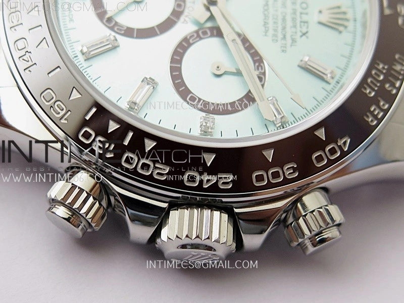 Daytona 126506 904L SS QF 1:1 Best Edition Ice Blue Dial Crystal Marker on 904L SS Bracelet SH4131 V6