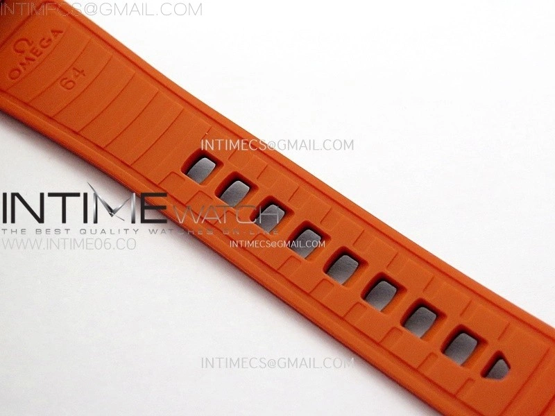 Seamaster 6000M Ultra Deep SS TF 1:1 Best Edition Gray Dial Orange Ceramic Bezel on Black Rubber Strap A2824