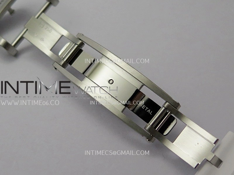 RM07 Paved Diamonds Bezel SS ZF Best Edition Diamond Skeleton Dial On White Rubber Strap Asian CRMA2 Clone