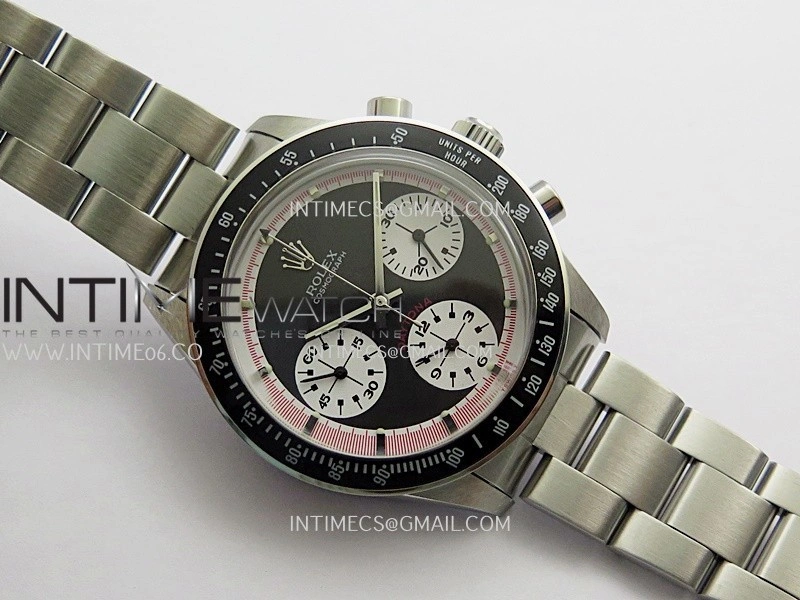 Daytona 6263 Without Oyster Word SS Black Bezel MSF Best Edition Black Dial White Subdials On SS Bracelet Venus 75