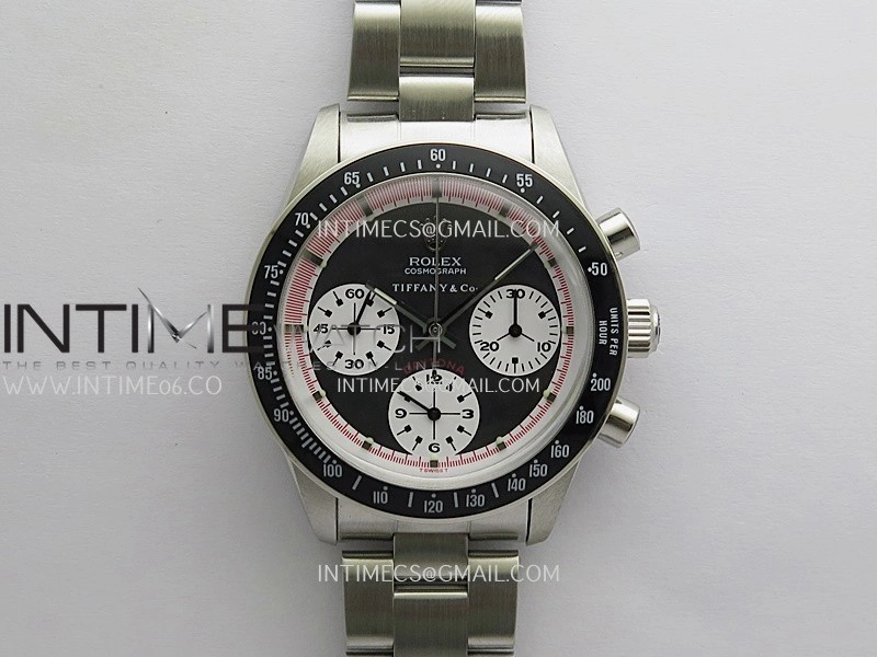 Daytona 6263 Tiffany SS Black Bezel MSF Best Edition Black Dial White Subdials On SS Bracelet Venus 75