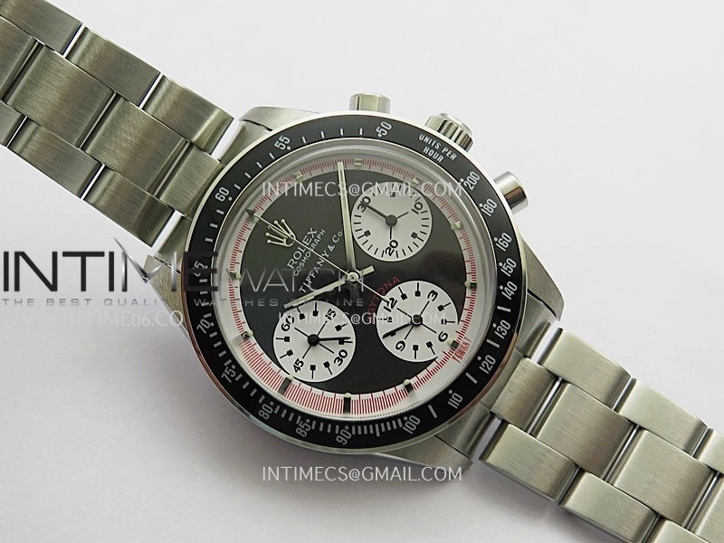 Daytona 6263 Tiffany SS Black Bezel MSF Best Edition Black Dial White Subdials On SS Bracelet Venus 75