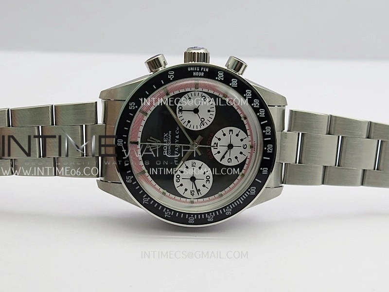 Daytona 6263 Tiffany SS Black Bezel MSF Best Edition Black Dial White Subdials On SS Bracelet Venus 75