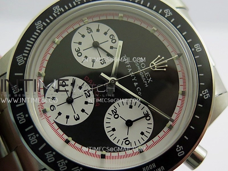 Daytona 6263 Tiffany SS Black Bezel MSF Best Edition Black Dial White Subdials On SS Bracelet Venus 75