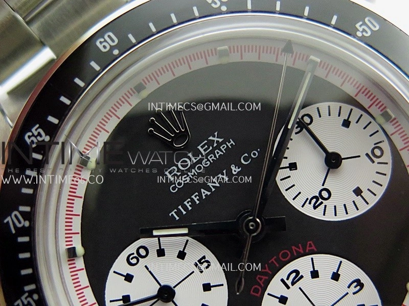 Daytona 6263 Tiffany SS Black Bezel MSF Best Edition Black Dial White Subdials On SS Bracelet Venus 75