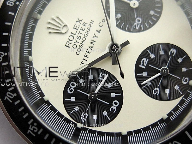 Daytona 6263 Tiffany SS Black Bezel MSF Best Edition Cream Dial Black Subdials On SS Bracelet Venus 75