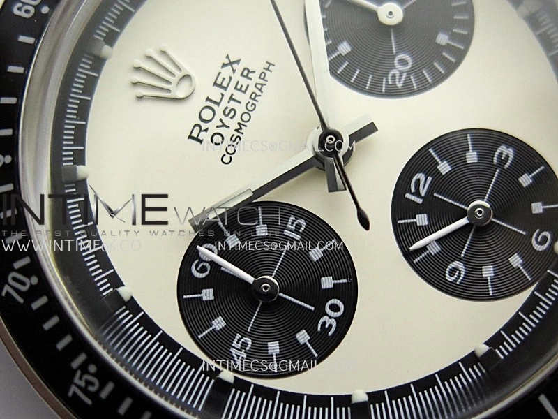 Daytona 6263 SS Black Bezel MSF Best Edition Cream Dial Black Subdials On SS Bracelet Venus 75