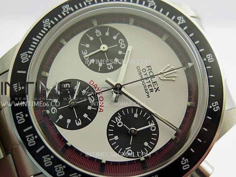Daytona 6263 SS Black Bezel MSF Best Edition White Dial Black Subdials On SS Bracelet Venus 75