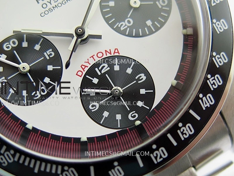 Daytona 6263 SS Black Bezel MSF Best Edition White Dial Black Subdials On SS Bracelet Venus 75