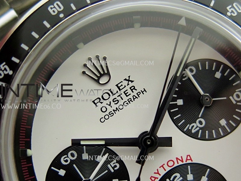 Daytona 6263 SS Black Bezel MSF Best Edition White Dial Black Subdials On SS Bracelet Venus 75